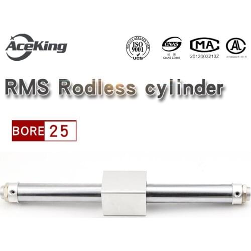 RMS Yadeke RMS25-100/200/300/400/500/600/700/800/900/1000/1500/2000-S magnetic coupling rod less cylinder RMS25-100 RMS25-500