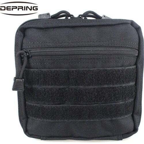 Tactical MOLLE EMT Nylon Utility Pouch Multi-function Tools Bags Outdoor Waist Pack EDC Pouch with D-Ring Hunting Accessories