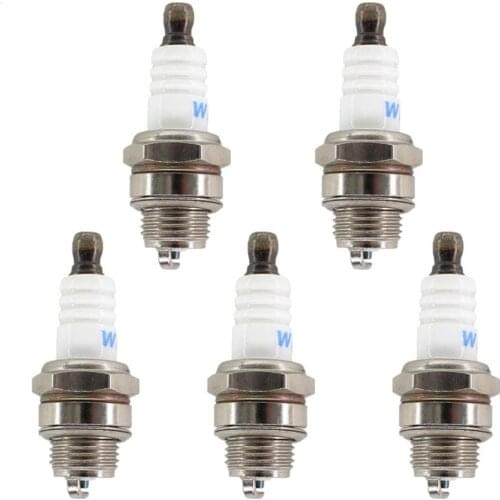 5pcs/lot Spark Plug Candle Universal Fit For 2 Stroke Engine Chainsaw Brushcutter Trimmer Replace BOSCH Part # L7T Zenoah STIHL