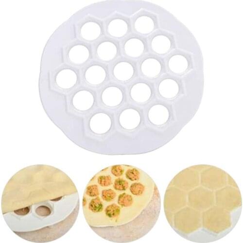 19-hole Plastic Dumpling Machine Cuts Maker for Ravioli Pasta Wrappers Mold Pot