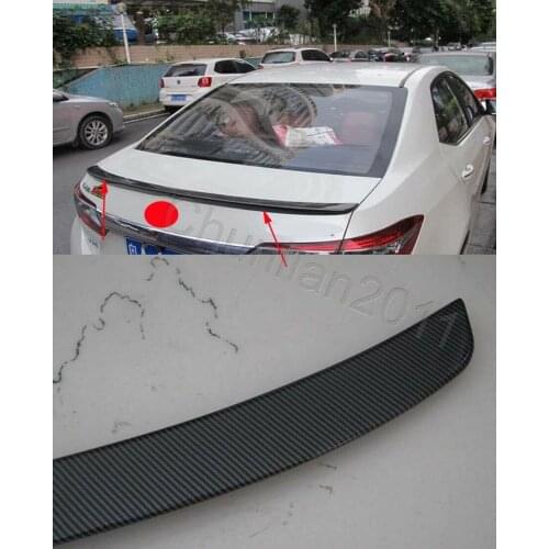 Rear Fiber Factory Spoiler Wing For 2014-2018 Toyota Corolla 4DR Sedan ABS Model Trunk Lip Style 1PCS