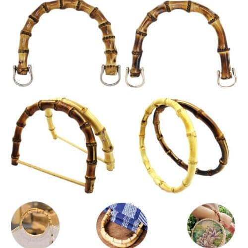 2Colour 3Style Handcrafted Bags Handbags Women Natural Bamboo Imitation Handle