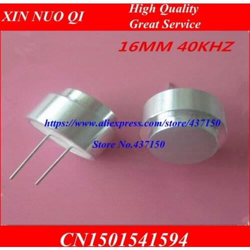 10pcs/lot free shipping Ultrasonic sensor (waterproof type) to send and receive integrated diameter 16MM 40khz