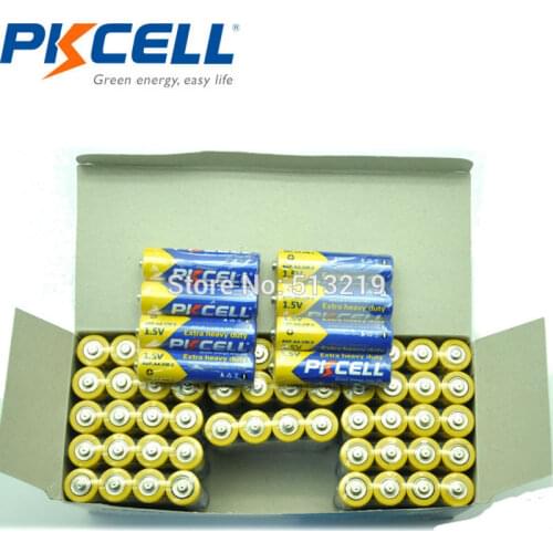 60pcs PKCELL R6P UM-3 1.5v AA battery carbon duty battery primary dry batteries for torch mini fan toy compact radio