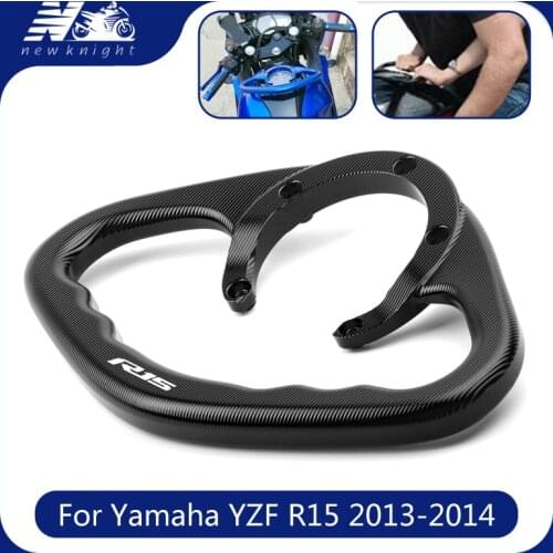 For Yamaha r15 YZF R15 2013-2014 Motorcycle CNC Aluminum Passenger Handgrips Hand Grip Tank Grab Bar Handles Armrest Accessories