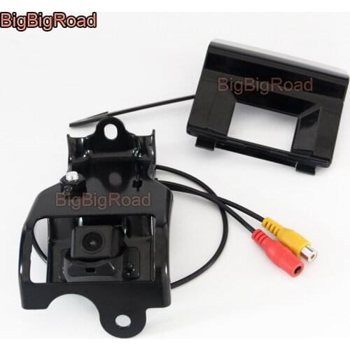 BigBigRoad Car Rear View Backup Reverse Camera For Toyota Land Cruiser Prado Install In Spare Tire Cover (Middle East)