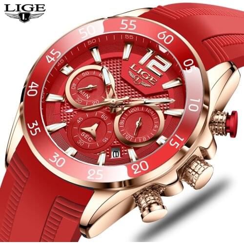 2021 New Fashion Men Watches LIGE Brand Luxury Sport Chronograph Wristwatch Casual Business Waterproof Quartz Clock Montre Homme