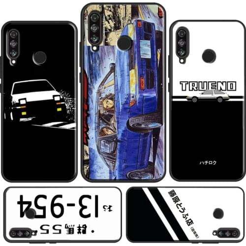 Japan Anime Initial D Car Case For Huawei P30 Pro P20 P40 Mate 20 Lite Nova 5T P Smart 2019 Honor 8A 8X 9X 10i 20