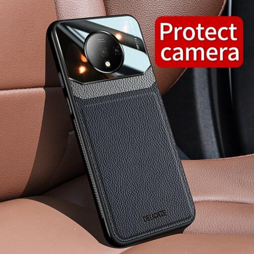 Anti Shock TPU Case For OnePlus 7T 8 7 Pro Nord 6T Soft Lens Leather Case Silicone Cover For One Plus 1+ 8 7T 7 Pro 6T Funda