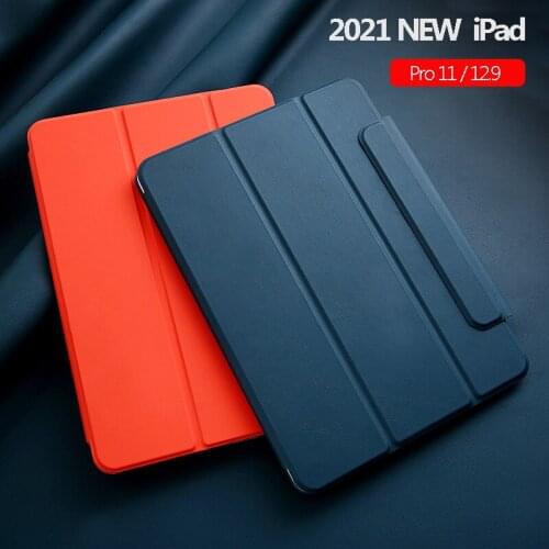 Dual Magnetic Case for iPad 2021 Pro 11 12.9 Official Recommend Case for iPad Pro 11 2020 12.9 2018 Air 4 Protective PU Cover
