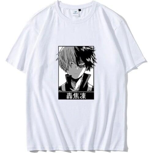 2021 Anime My Hero Academia Graphic Tshirt Unisex Short Sleeve Summer Funny Cartoon Aizawa Shota Tee Cotton T Shirts Gift Spot