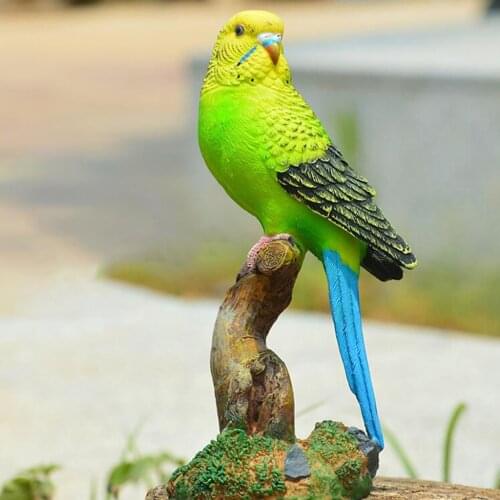 Cute Figures of Simulation Parrots, Lovely Birds, Fairy Garden
