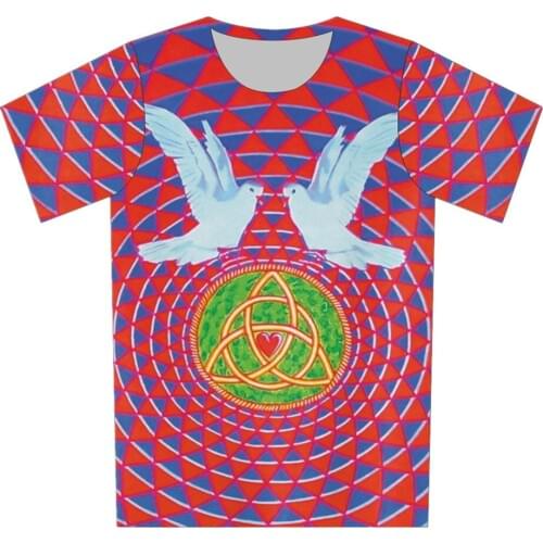 Joyonly 2018 Summer Baby Boys Girls T shirts Peace Dove Printed Short Sleeve T- shirts Children Tops Tees Clothes 4-20 Years Old