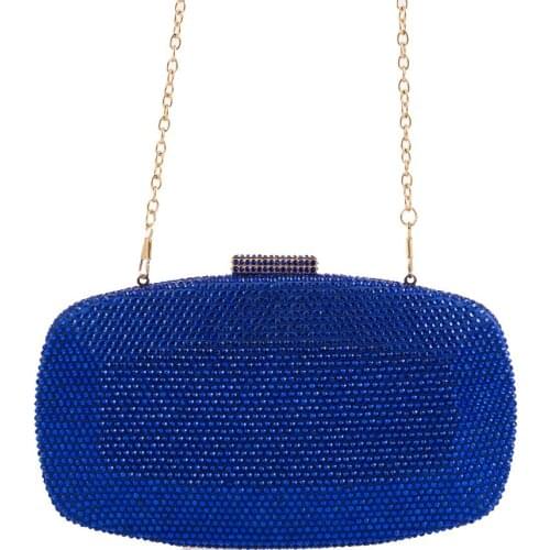 Lady Silver Green Blue Crystal Diamond Wallet Women Clutch Purse Bridal Shoulder Messenger Bags Handbags Ladies Dinner Clutches