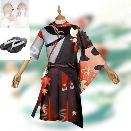 Game Genshin Impact Kaedehara Kazuha Cosplay Costume