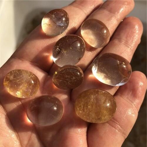 Quartz crystals gold hair mineral crystals gemstones natural gode spiritual meditation healing home decor modern