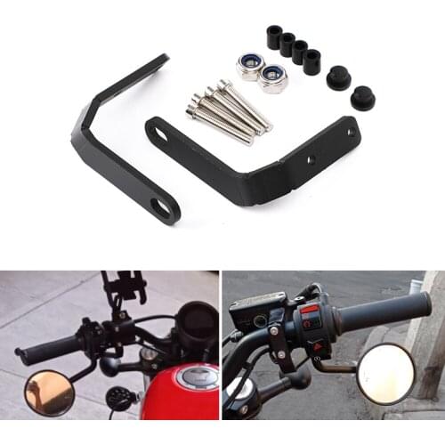 Topteng Handlebar Rear View Side Mirror Bracket Fit for Honda Rebel CMX 500 300 20-21