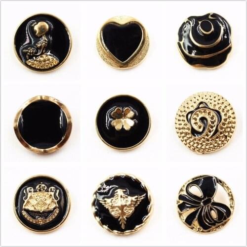 N1711228 , 10pcs Metal buttons, clothing accessories DIY handmade materials , Suit coat buttons, fashion decorative buttons