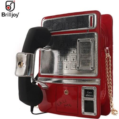 Brilljoy New Style Trendy Phone Model Women bags PU Girls Chain Purse Shoulder Bag Tote Crossbody Women Bolsa Handbag fun