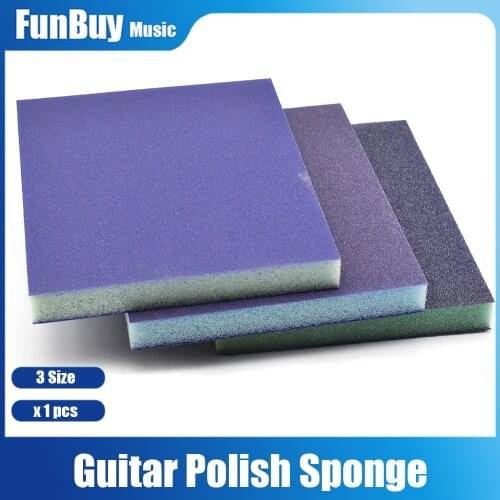 Soft Guitar Fingerboard Grinding Tool Bridge Nut and Saddle Sponge Polishing Block Polish Tools for Luthier