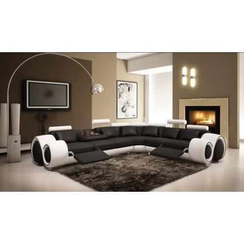 Sofa set living room furniture with recliners corner sofa set