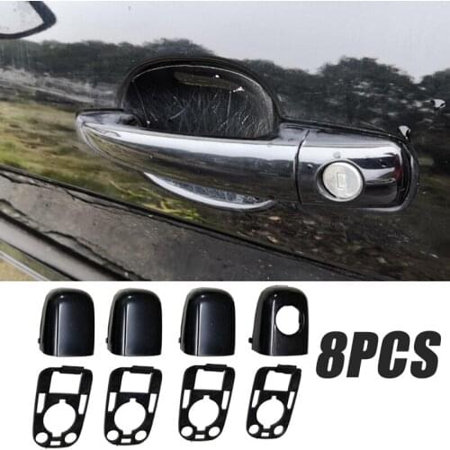 8pcs/set ABS Door Handle End Cap Cover For Peugeot 307 For Citroen C2 C3 Door Handle Kit