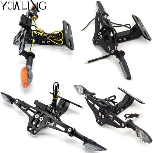 For HONDA CB300F CB400F CB500F CB600F CB650F CB900F HORNET Motorcycle License Plate Frame Motorcbike Scooter Number Plate Holder