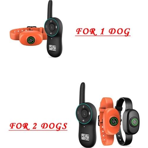 Dog Shock Collar Rechargeable Waterproof Dog Training Collar With 1000ft Remote Device With 1/2 Collars 100g2280