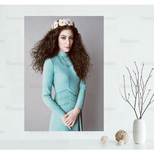 New Lorde Poster Custom Satin Poster New Arrival Print Cloth Canvas Fabric Wall Poster No Frame Bedroom Home Decoration 0422