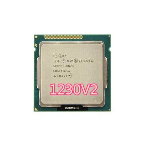 Intel Xeon E3-1230 V2 e3 1230 V2 3.3GHz SR0P4 8M Quad Core LGA 1155 CPU E3 1230 V2 Processor free shipping