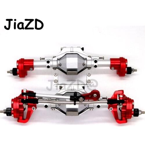 SCX10 Aluminum CNC Anodized Full Front Rear Portal Axle for 1/10 RC Crawler Car Axial SCX10 II 90046 90047 Upgrade Parts T05