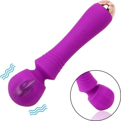 Sex Toys for Woman Magic Wand Vibrators 20 Frequency Clitoral Stimulator Female Masturbator G Spot Vagina Vibrator AV Stick