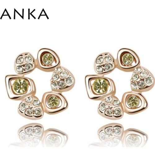 Earing Fashion Jewelry Brinco Wholesale Austria Flower Stud Earrings Plum Dangler High Quality Free Shipping #90339