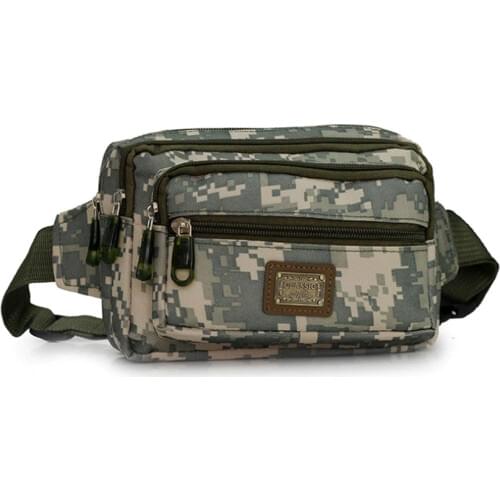 Fishing Lure Bag 20*13*13cm Tackle Bag Multifunctional Camouflage Waist Pack Fishing Tackle
