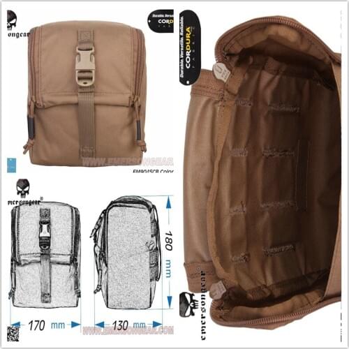 EmersonGear CP Style Pouch Multicam Black Tactical MOLLE Waist Pouch Military GP Utility Pouch Hunting Accessories