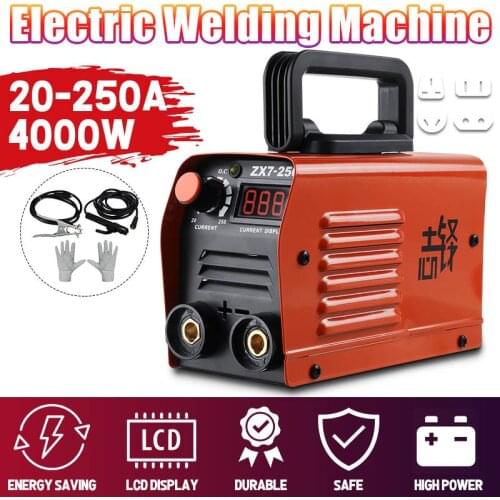 220V Full Automatic Arc Welder Welding Machine Portable Electric Welding Reverse Welder for Welding Electrical Work DIY 20-250A