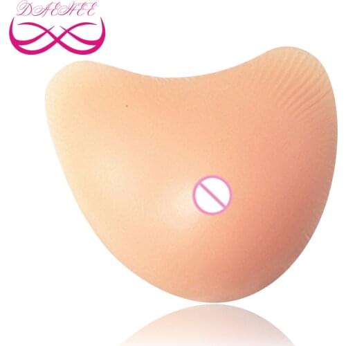 V Shape 300g/Piece Fake Silicone Breast Form Woman Boob Enhancer Prosthesis Tits Chest For Breast Cancer Mastectomy with Concave