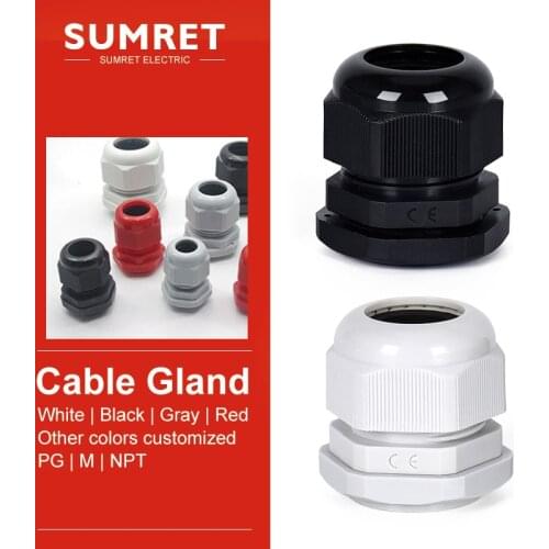 Cable entry gland M72 M75 M80 M88 M100 Nylon Plastic wire glanding IP68 Waterproof Grand Head connector Metric Standard Thread