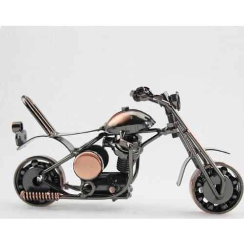 1 Piece 6 Inch Vintage Classics Metal Handmade Motorcycle Model For Motorcycle Fans Birthday Gift