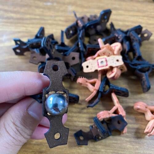 10pcs / T-shaped Flat Round Slingshot Bag Strong Magnetic Steel Ball Sucking Slingshot Accessories Outdoor Hunting Shooting Use