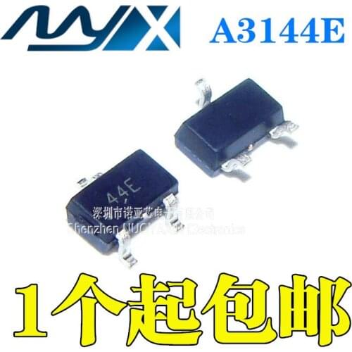 10pcs/lot New 44E SMD Hall Element A3144E Sensor SOT23 Unipolar HAL3144E Switch Type