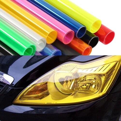 30x60CM Car Light Sticker Auto Headlight Taillight Fog Light Vinyl Film Sticker Colorful Self-Adhesive Decal Car Styling
