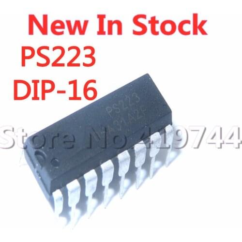 5PCS/LOT PS223 DIP-16 LCD power driver chip In Stock NEW original IC