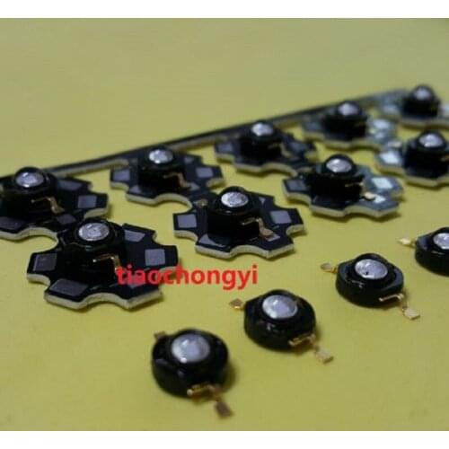 3W High Power UV ultraviolet 365nm 380nm 395nm black LED Lamp Light 50PCS