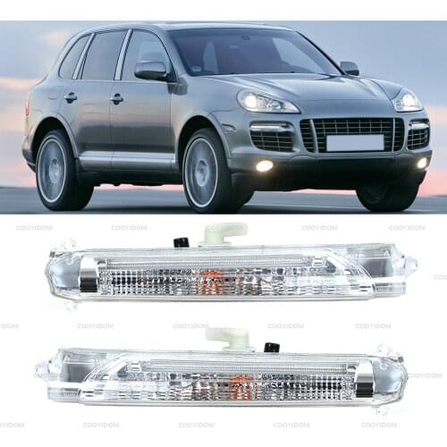 K-Car Daytime Running Driving Light Front Bumper LED Fog Lamp For Porsche Cayenne GTS Turbo 2007-2010 7L5941181E 7L5941182E