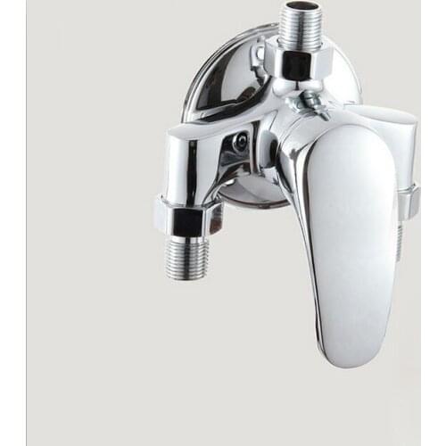 Free shipping 2015 hot selling single handle shower faucet with high quality polished chrome bathroom shower faucets