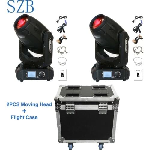 Flight Case 2in1 280W 10R Sharpy Beam Spot Wash 3in1 Lyre Moving Head Light for Nightclub DJ Stage Party Light/SZB-MH280