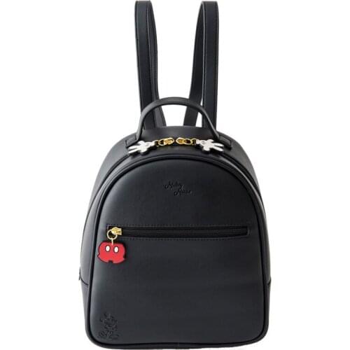 Disney Quality Mickey Minnie Mouse Women Bag Kids Girls Ladies Casual Fashion Cartoon Bags PU Waterproof Travel Plush Backpack