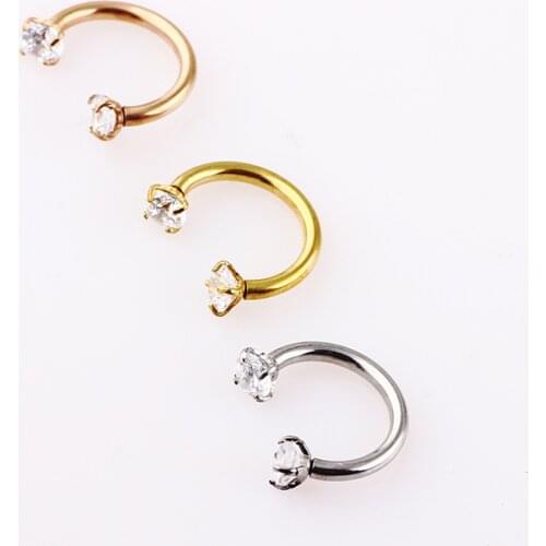 2019 Lovely Piercing Nose Lip Ear Septum Cartilage Captive Hoop Ring Jewelry Pendientes Tragus Hoop Nose Piercing Body Jewelry