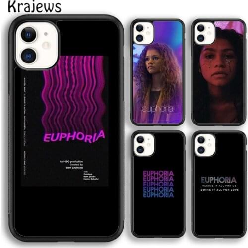 Krajews American TV Euphoria Zendaya Rue soft Phone Case Cover For iPhone 5 SE 2020 6s 7 8 plus X XS XR 11 12 mini pro max Shell